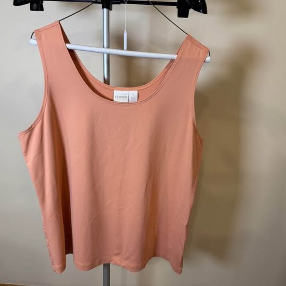 Chico's Peach Tank Top Size 3 (XL)
